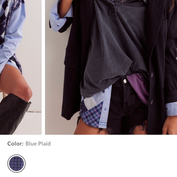 We the free people argyle plaid shirt - Picture 5 of 6